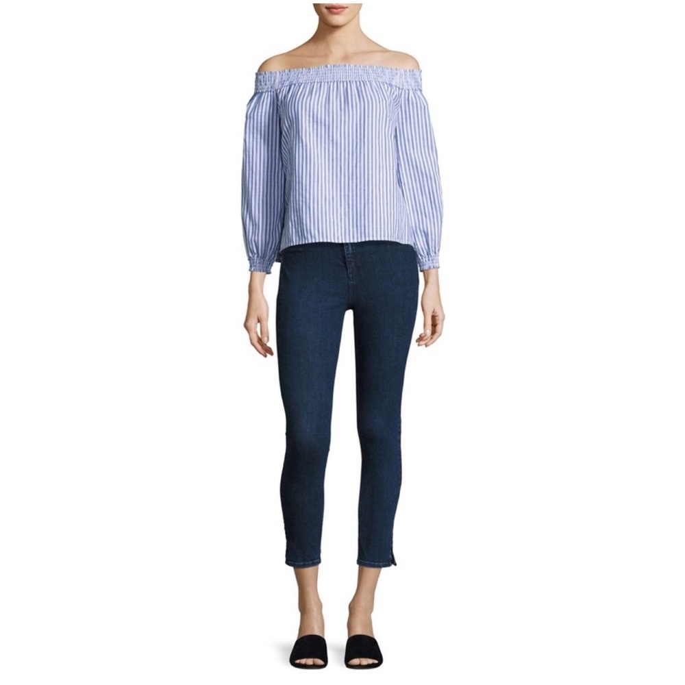 rag & bone/JEAN
10 Inch Skinny Capri Jeans with Slit, Clean Dark Paz